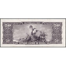 Brésil - Pick 179 - 50 cruzeiros - Série 747 - Estampa 2 - 1963 - Etat : SPL+
