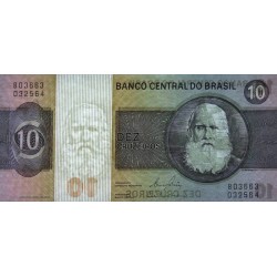 Brésil - Pick 193e - 10 cruzeiros - Série B 03663 - 1981 - Etat : pr.NEUF