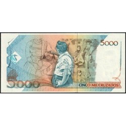 Brésil - Pick 217b - 5 cruzados novos / 5'000 cruzados - Série AA 3688 - 1989 - Etat : NEUF