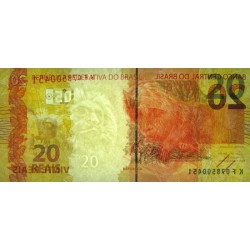 Brésil - Pick 255e_4 - 20 reais - Série KF - 2010 (06/2022) - Etat : NEUF