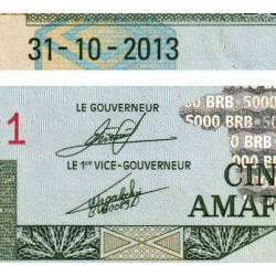 Burundi - Pick 48c - 5'000 francs - Série BB - 31/10/2013 - Etat : NEUF