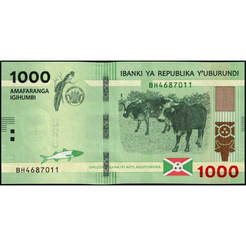 Burundi - Pick 51c - 1'000 francs - Série BH - 18/10/2023 - Etat : NEUF