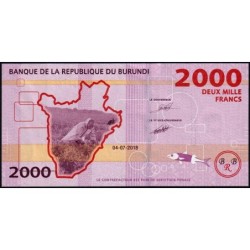 Burundi - Pick 52b - 2'000 francs - Série CG - 04/07/2018 - Etat : NEUF