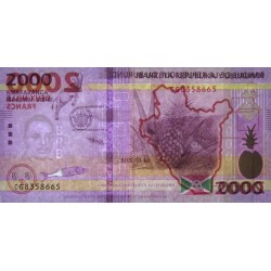 Burundi - Pick 52b - 2'000 francs - Série CG - 04/07/2018 - Etat : NEUF