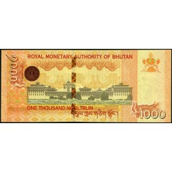 Bhoutan - Pick 34b - 1'000 ngultrum - Série R - 2016 - Etat : NEUF