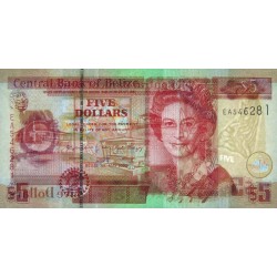 Belize - Pick 67h - 5 dollars - Série EA - 01/05/2020 - Etat : NEUF