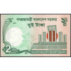 Bangladesh - Pick 52h - 2 taka - Série ঘ ঝ - 2021 - Etat : NEUF