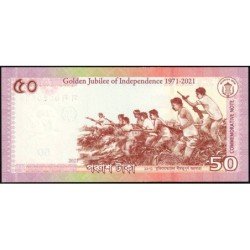 Bangladesh - Pick 69 - 50 taka - Série স ন - 2021 - Commémoratif - Etat : NEUF