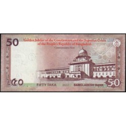 Bangladesh - Pick 71 - 50 taka - Série স ন - 2022 - Commémoratif - Etat : NEUF