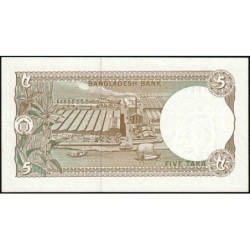 Bangladesh - Pick 25c_2 - 5 taka - Série গ খ - 06/1993 - Etat : pr.NEUF