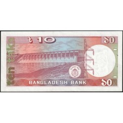 Bangladesh - Pick 26b_2 - 10 taka - Série ক - 02/1989 - Etat : SUP