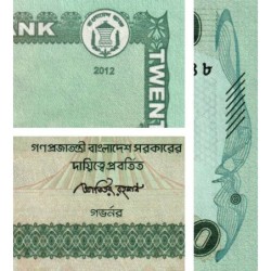 Bangladesh - Pick 55b - 20 taka - Série ক ক - 2012 - Etat : NEUF