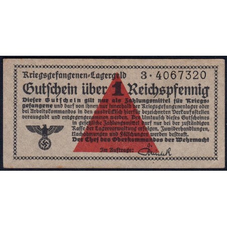 Allemagne - Camp de prisonniers WW2 - 1 reichspfennig - Série 3 - 1939/1940 - Etat : SUP