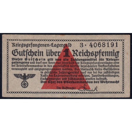Allemagne - Camp de prisonniers WW2 - 1 reichspfennig - Série 3 - 1939/1940 - Etat : SUP