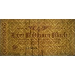Chemin de fer Berlin - Pick S 1012a_2 - 2 millions mark - 20/08/1923 - Série B51 - Etat : TB+