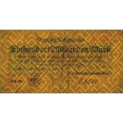 Chemin de fer Berlin - Pick S 1024_1 - 100 milliards mark - 27/10/1923 - Série RH-70 - Etat : TB+