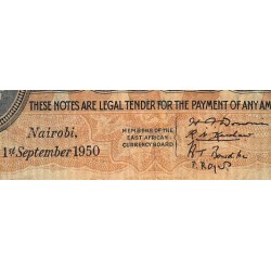 Afrique Orientale Britannique - Pick 28b_4 - 5 shillings - Série D/43 - 01/09/1950 - Etat : B+