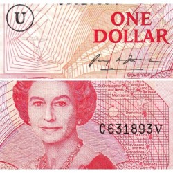 Caraïbes Est - Anguilla - Pick 17u - 1 dollar - Série C - 1988 - Etat : TB+