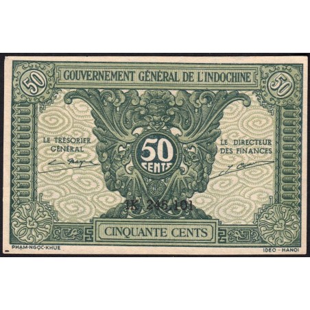 Indochine Française - Pick 91a_1 - 50 cents - Série IK - 1944 - Etat : pr.NEUF
