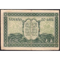 Indochine Française - Pick 91a_1 - 50 cents - Série JL - 1944 - Etat : TTB-