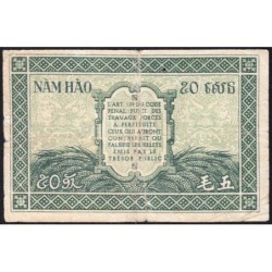 Indochine Française - Pick 91a_1 - 50 cents - Série JN - 1944 - Etat : B+