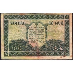 Indochine Française - Pick 91a_1 - 50 cents - Série LL - 1944 - Etat : B