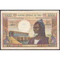 Mali - Pick 13a - 1'000 francs - Série N.6 - 1970 - Etat : TB+