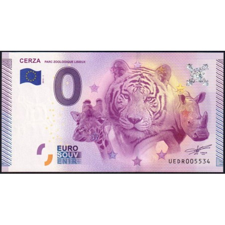 14 - Lisieux - Parc Zoologique de Cerza - UEDR- 2015-1 - Etat : NEUF