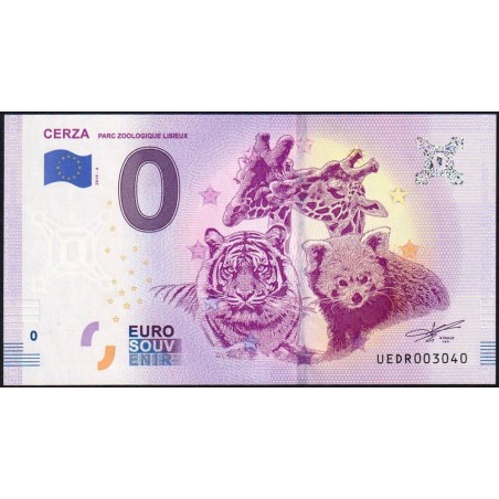 14 - Lisieux - Parc Zoologique de Cerza - UEDR- 2019-4 - Etat : NEUF