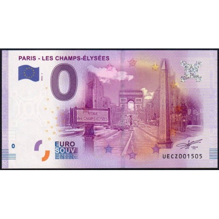 75 - Paris - Les Champs Elysées - UECZ-2016-1 - Etat : NEUF