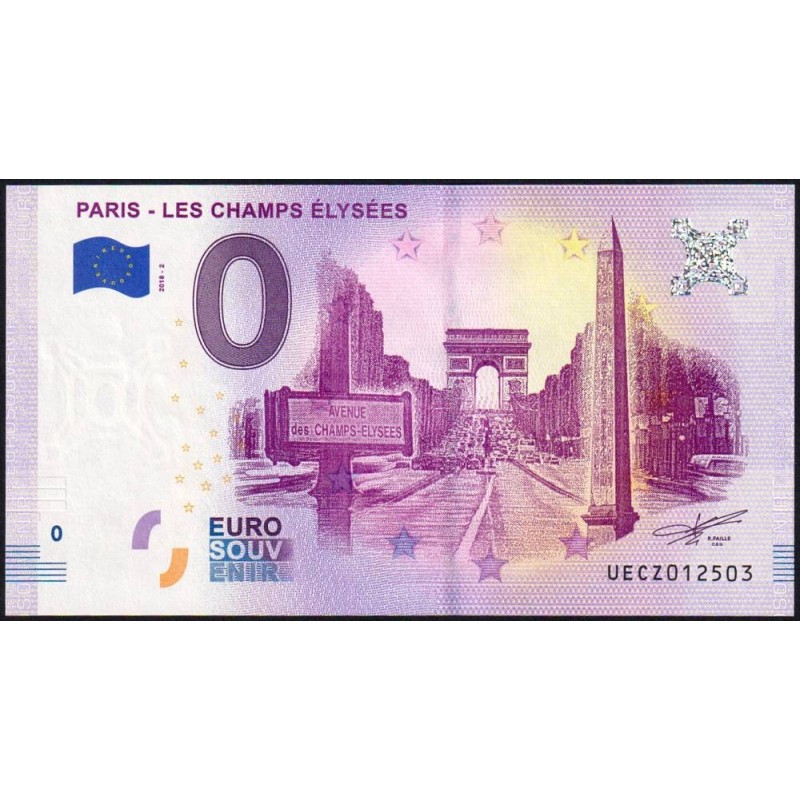 75 - Paris - Les Champs Elysées - UECZ-2018-2 - Etat : NEUF
