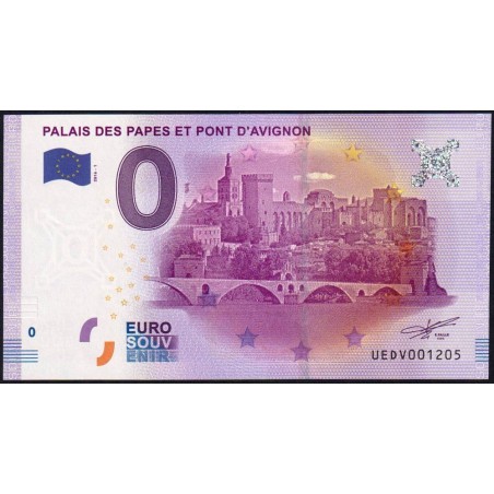 84 - Palais des Papes et Pont d'Avignon - UEDV-2016-1 - Etat : NEUF