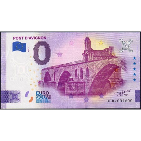 84 - Pont d'Avignon - UEDV-2022-7 - Etat : SPL