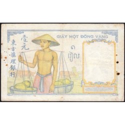 Indochine Française - Pick 52 - 1 piastre - Série Z.85 - 1935 - Etat : TTB-