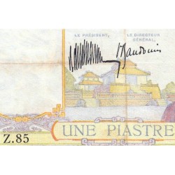Indochine Française - Pick 52 - 1 piastre - Série Z.85 - 1935 - Etat : TTB-