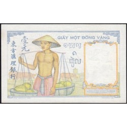 Indochine Française - Pick 54b - 1 piastre - Série D.2298 - 1937 - Etat : SPL+