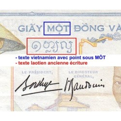 Indochine Française - Pick 54b - 1 piastre - Série F.2420 - 1937 - Etat : TTB+