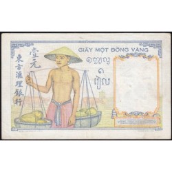 Indochine Française - Pick 54b - 1 piastre - Série D.4301 - 1937 - Etat : SUP