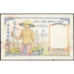 Indochine Française - Pick 54b - 1 piastre - Série Z.4620 - 1937 - Etat : TB+