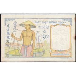 Indochine Française - Pick 54b - 1 piastre - Série B.6289 - 1937 - Etat : TB+