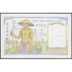 Indochine Française - Pick 54c - 1 piastre - Série D.7890 - 1946 - Etat : SPL