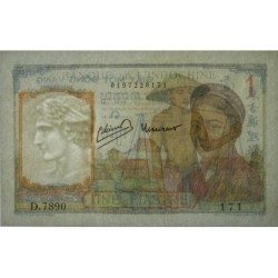 Indochine Française - Pick 54c - 1 piastre - Série D.7890 - 1946 - Etat : SPL