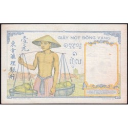 Indochine Française - Pick 54c - 1 piastre - Série P.8009 - 1946 - Etat : SUP