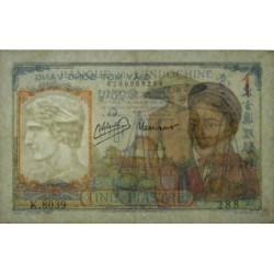 Indochine Française - Pick 54c - 1 piastre - Série K.8039 - 1946 - Etat : TTB+