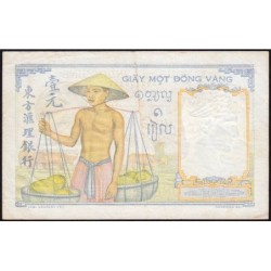 Indochine Française - Pick 54c - 1 piastre - Série X.8116 - 1946 - Etat : TB+