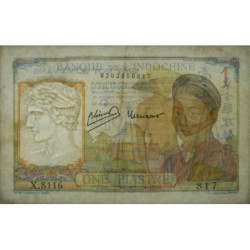 Indochine Française - Pick 54c - 1 piastre - Série X.8116 - 1946 - Etat : TB+