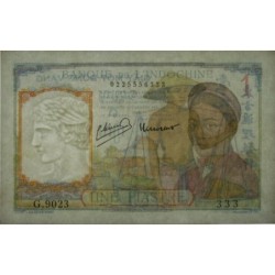 Indochine Française - Pick 54c - 1 piastre - Série G.9023 - 1946 - Etat : TTB
