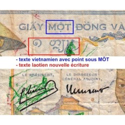 Indochine Française - Pick 54d - 1 piastre - Série B.10800 - 1949 - Etat : AB