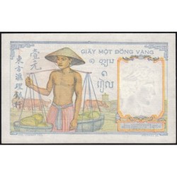 Indochine Française - Pick 54d - 1 piastre - Série O.10941 - 1949 - Etat : SPL+