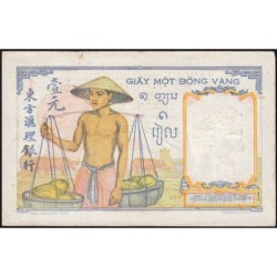 Indochine Française - Pick 54d - 1 piastre - Série G.11039 - 1949 - Etat : TTB+